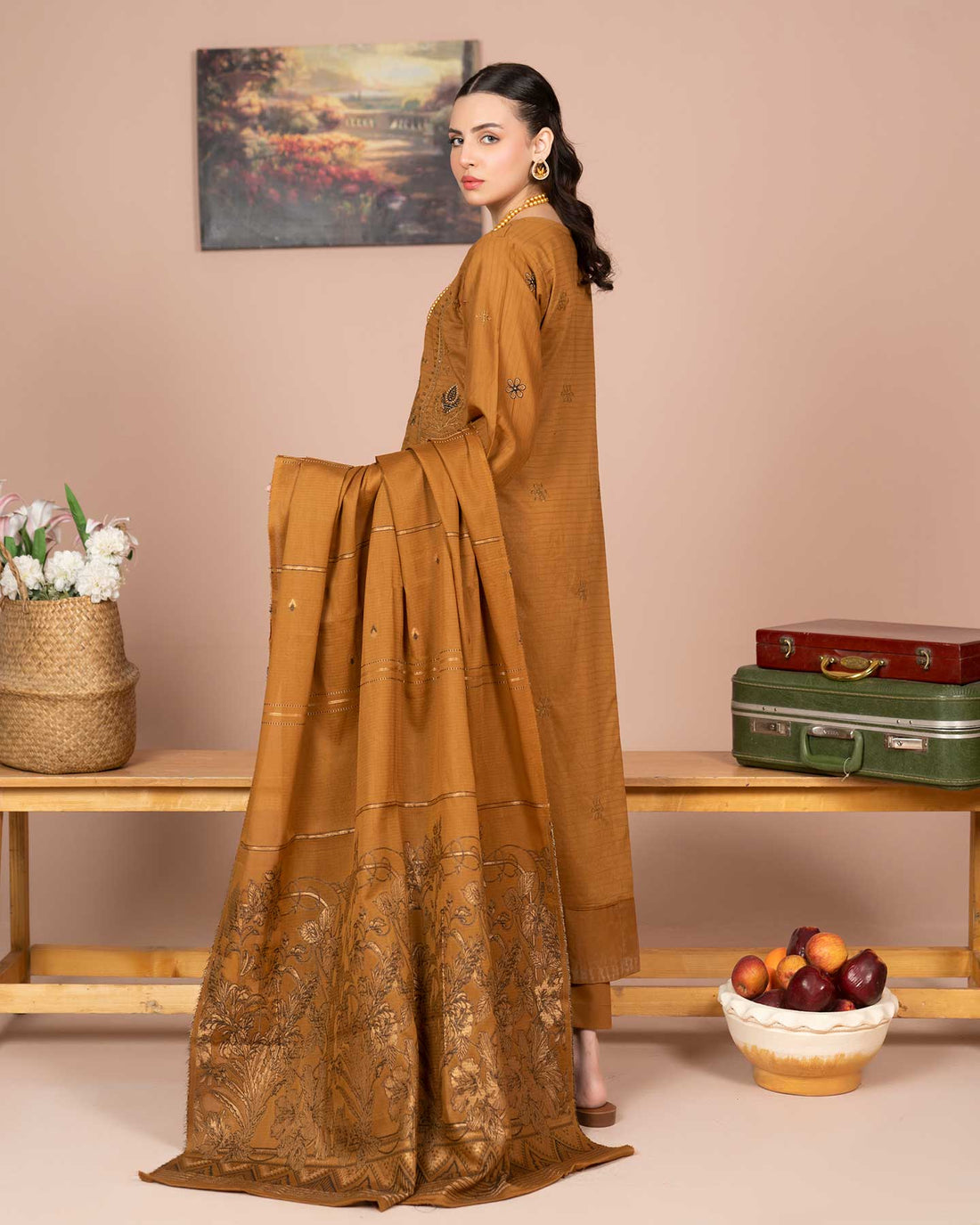 Zaria - Fancy EMB Bana Doriya Lawn - 3Pc - Vol-575- D-05