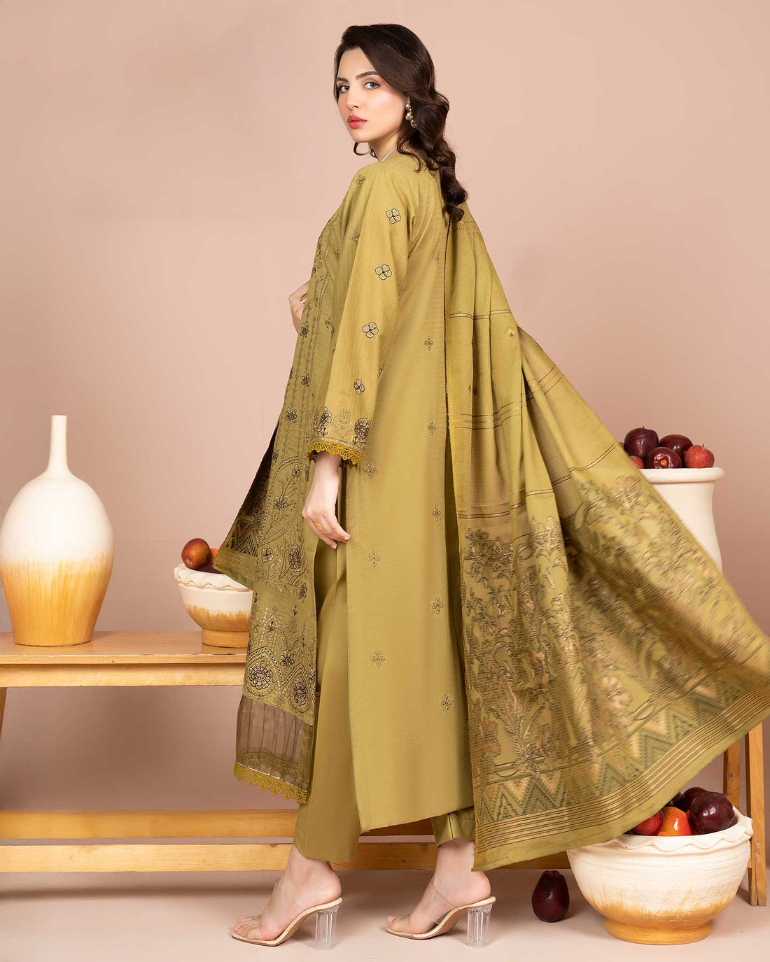 Zaria - Fancy EMB Bana Doriya Lawn - 3Pc - Vol-575- D-07