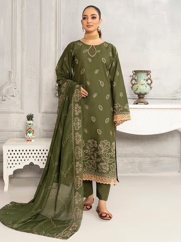 Jugni Summer ChikanKari Lawn Vol-297- D-03