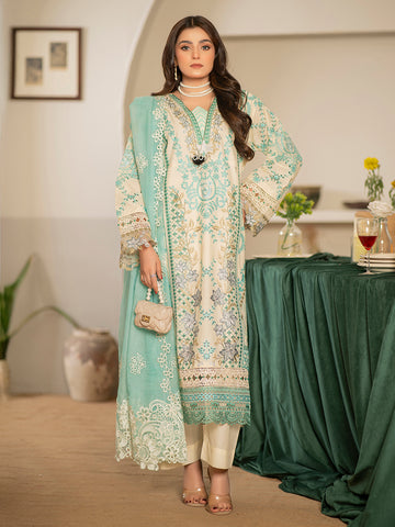 Kashish Fully Emb Lawn Vol-300- D-10
