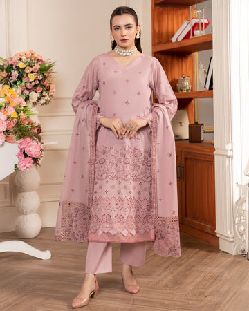 Amrish - Bana Doriya EMB Lawn - 3Pc - Vol-580- D-03
