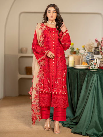 Kashish Fully Emb Lawn Vol-300- D-04