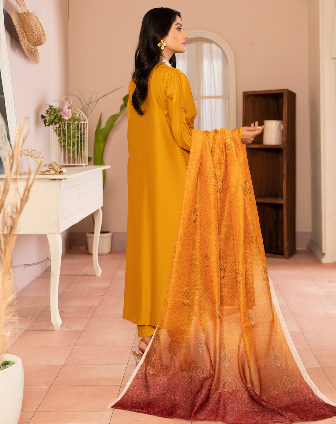 Roshi Multi Chikankari Lawn - 3Pc - Vol-559- D-03