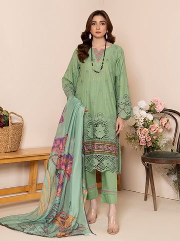 Marooj EMB Bana Doriya Lawn - 3Pc - Vol-306- D-05