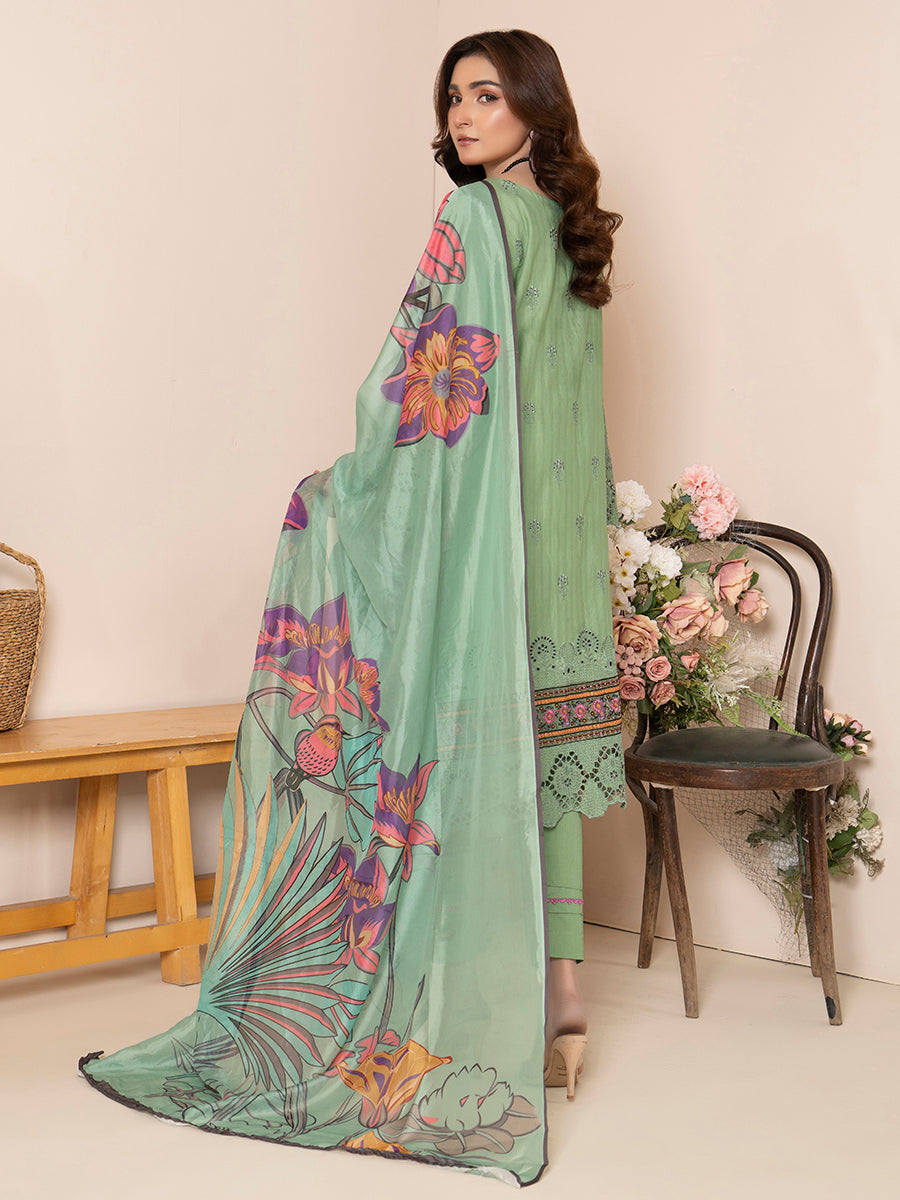 Marooj EMB Bana Doriya Lawn - 3Pc - Vol-306- D-05