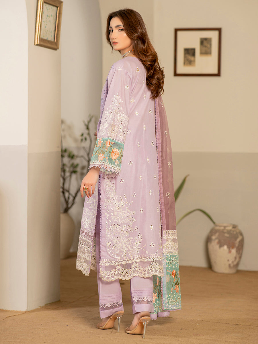 Kashish Fully Emb Lawn Vol-300- D-08