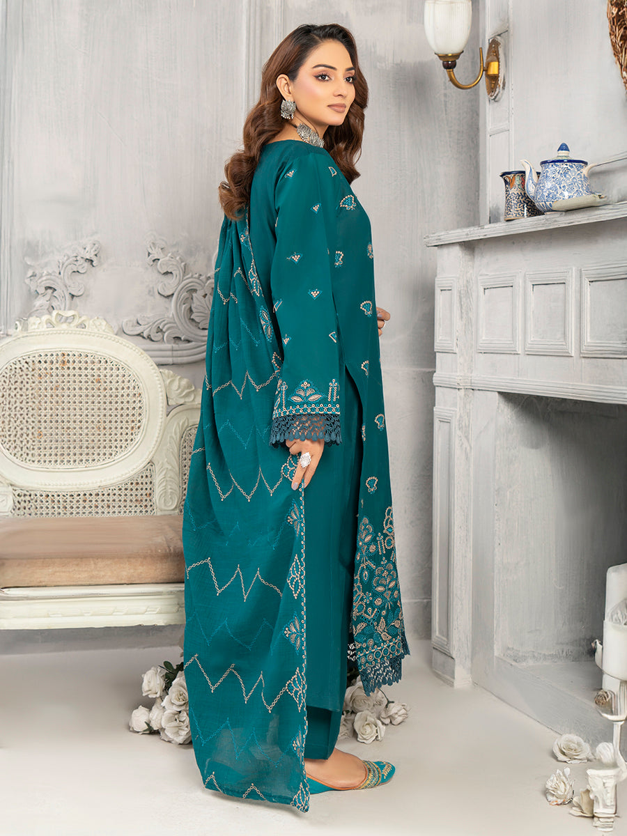 Jugni Summer ChikanKari Lawn Vol-297- D-07