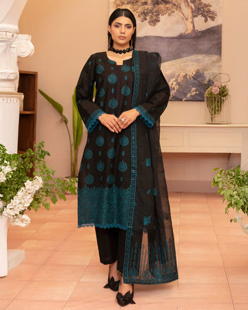 Gul-e-Mehar Premium EMB Lawn - 3Pc - Vol-560- D-05