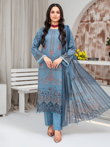 Rida Summer Digitally Printed Lawn Vol-1621- D-07