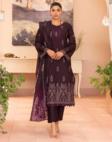 Roshi Multi Chikankari Lawn - 3Pc - Vol-559- D-05