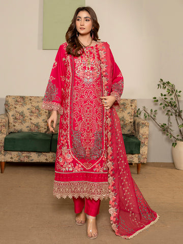 Kashish Fully Emb Lawn Vol-300- D-07