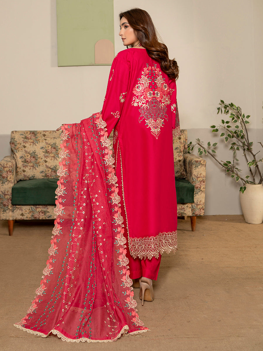 Kashish Fully Emb Lawn Vol-300- D-07