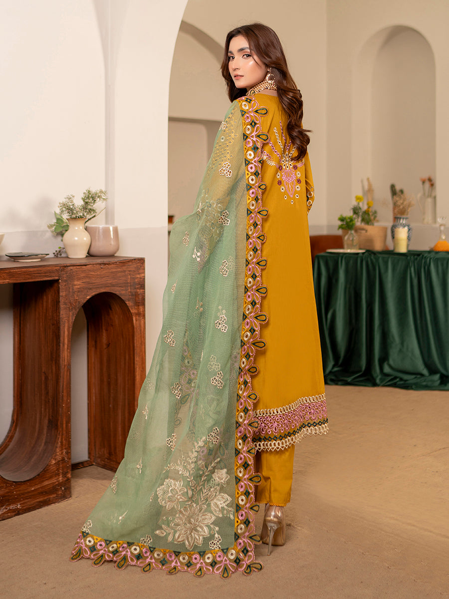 Kashish Fully Emb Lawn Vol-300- D-05