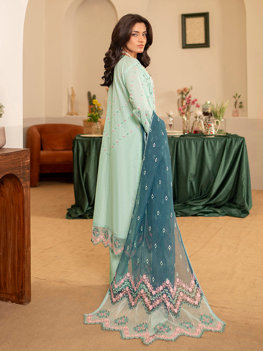 Kashish Fully Emb Lawn Vol-300- D-03