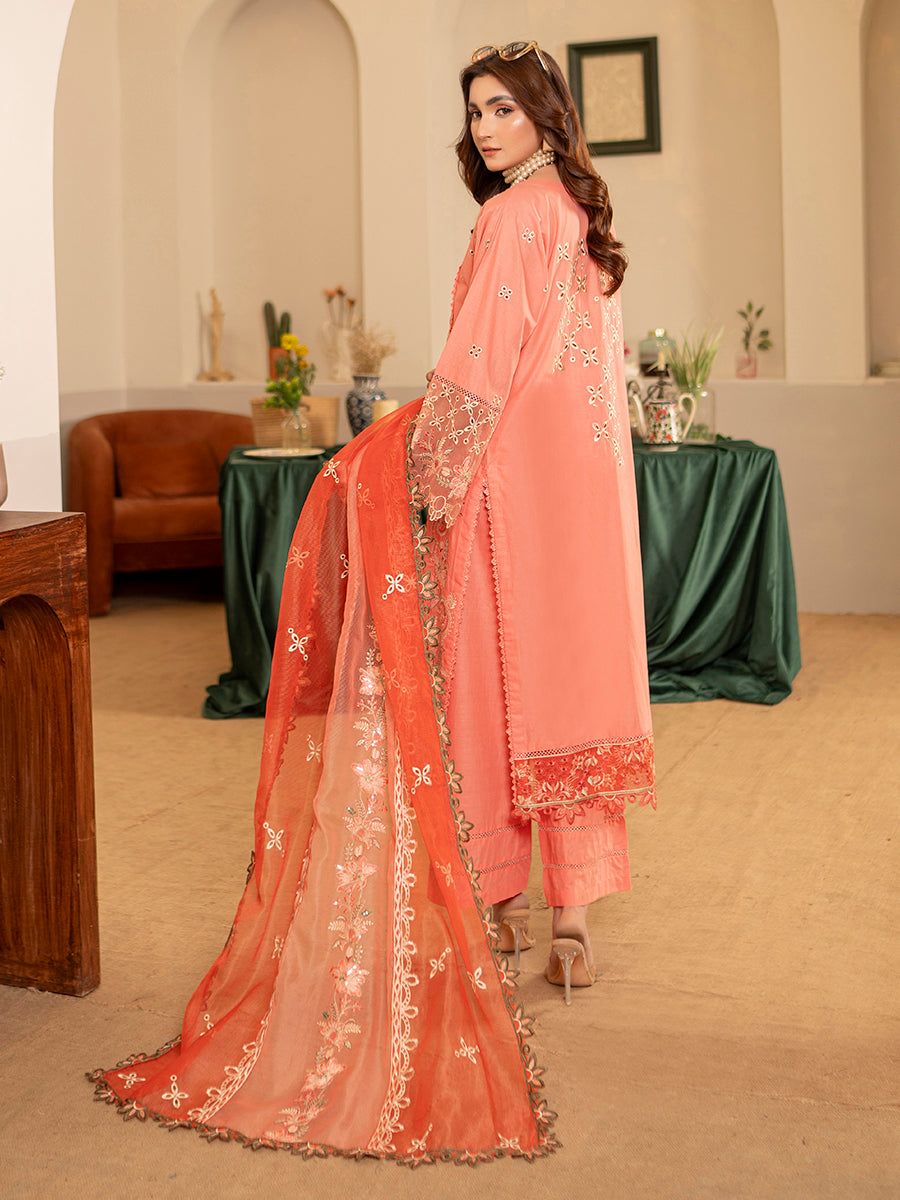Kashish Fully Emb Lawn Vol-300- D-01