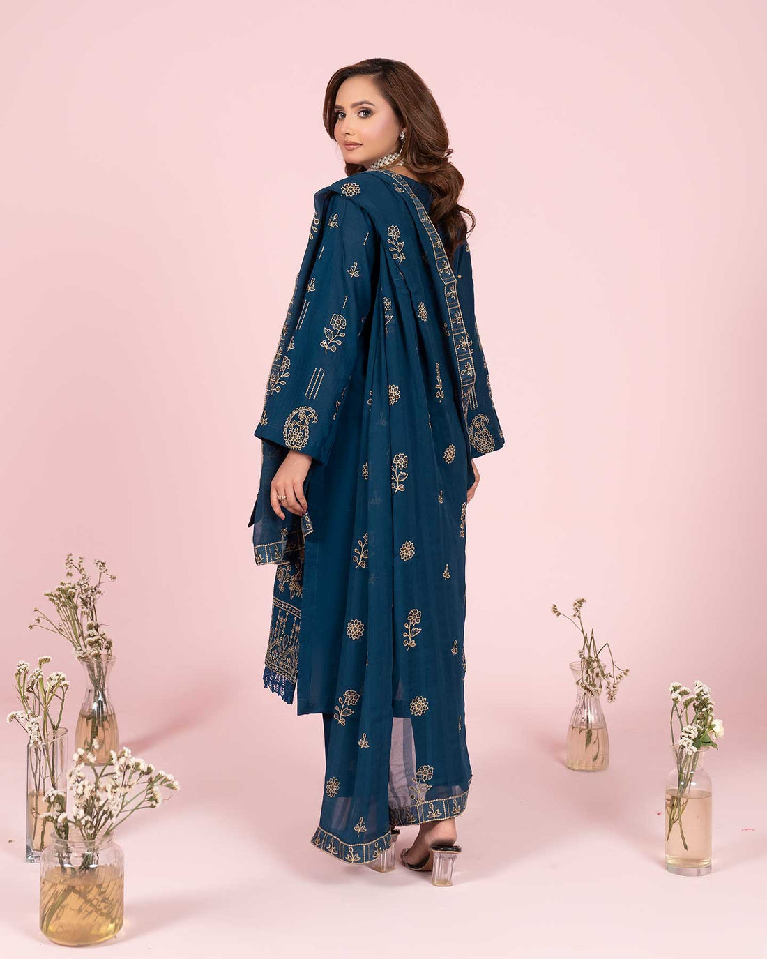 Payrahan - EMB Bana Doriya Lawn - 3Pc - Vol-574- D-01