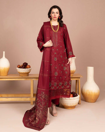 Zaria - Fancy EMB Bana Doriya Lawn - 3Pc - Vol-575- D-03