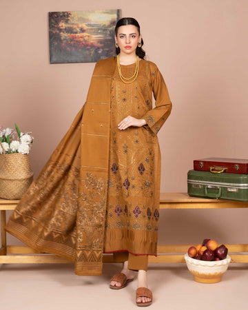 Zaria - Fancy EMB Bana Doriya Lawn - 3Pc - Vol-575- D-05