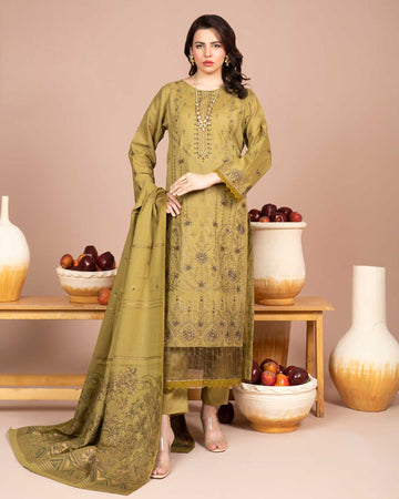 Zaria - Fancy EMB Bana Doriya Lawn - 3Pc - Vol-575- D-07