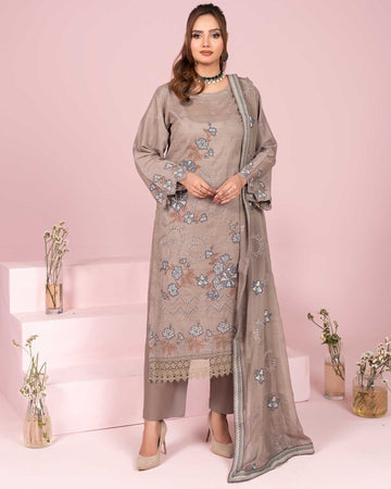 Payrahan - EMB Bana Doriya Lawn - 3Pc - Vol-574- D-08