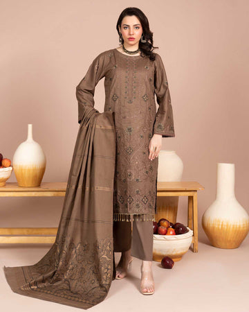Zaria - Fancy EMB Bana Doriya Lawn - 3Pc - Vol-575- D-08