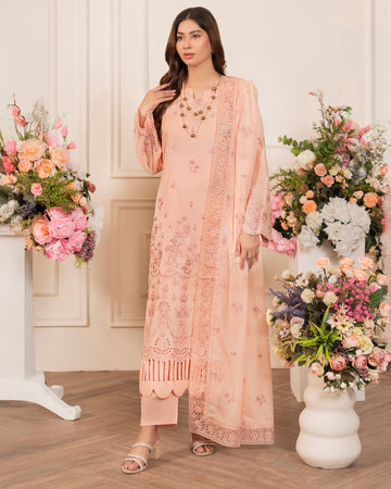 Amrish - Bana Doriya EMB Lawn - 3Pc - Vol-580- D-06